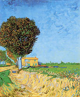 A Lane Near Arles - Vincent van Gogh reproduction oil painting