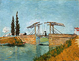 Langlois Bridge at Arles with Women - Vincent van Gogh