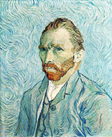 Self Portrait  St Remy - Vincent van Gogh reproduction oil painting