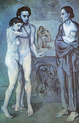 La Vie Life (1903) - Pablo Picasso reproduction oil painting