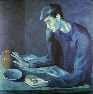 Blind Man's Meal (1903) - Pablo Picasso reproduction oil painting