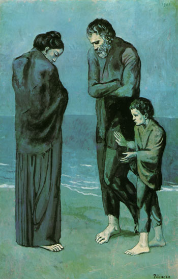 The Tragedy 1903 - Pablo Picasso reproduction oil painting