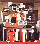 Three Musicians Wearing Masks (1921) - Pablo Picasso