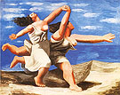 Women Running on the Beach (1922) - Pablo Picasso reproduction oil painting