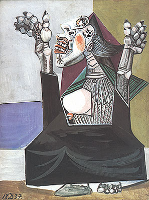 Woman Imploring (1937) - Pablo Picasso reproduction oil painting