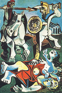 Rape of the Sabine Women (1962) - Pablo Picasso reproduction oil painting