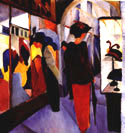 Hat Shop (1913) - August Macke reproduction oil painting