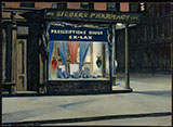 Drug Store 1927 - Edward Hopper reproduction oil painting