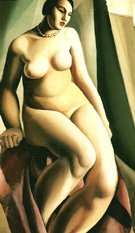 Seated Nude 1925 - Tamara de Lempicka reproduction oil painting
