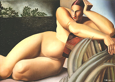 Reclining Nude 1925 - Tamara de Lempicka reproduction oil painting