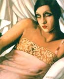 La Chemise Rose 1933 - Tamara de Lempicka reproduction oil painting