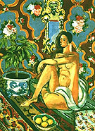 Figure on Ornamental Background - Henri Matisse