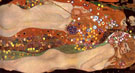 Water Serpents II - Gustav Klimt reproduction oil painting