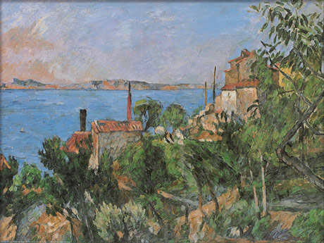 View from L'Estaque - Paul Cezanne reproduction oil painting