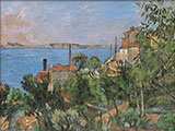 View from L'Estaque - Paul Cezanne reproduction oil painting