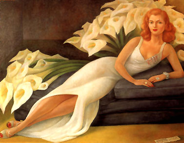 Portrait of Natasha 1943 - Diego Rivera reproduction oil painting
