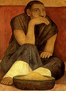The Pinole Seller 1936 - Diego Rivera reproduction oil painting