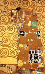 Fulfilment - Gustav Klimt reproduction oil painting