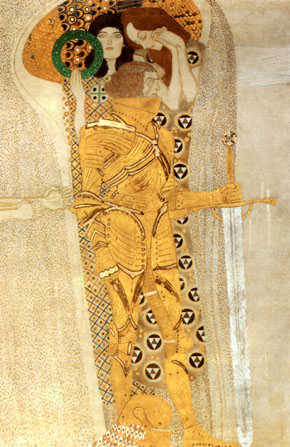 Yearning for Happiness Detail 1902 - Gustav Klimt reproduction oil painting