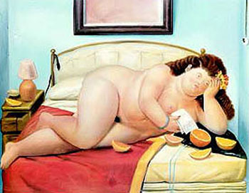 The Letter - Fernando Botero reproduction oil painting
