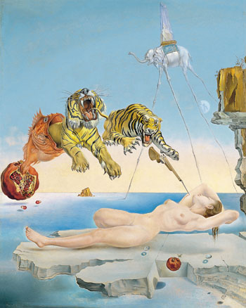 Dream Caused by Flight of a Bee 1944 - Salvador Dali reproduction oil painting