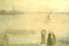 Battersea Reach from Lindsey Houses 1860 - James McNeill Whistler reproduction oil painting