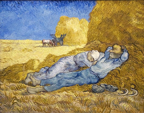 Noon Rest 1890 - Vincent van Gogh reproduction oil painting