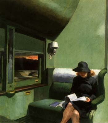 Compartment C Car 1938 - Edward Hopper reproduction oil painting